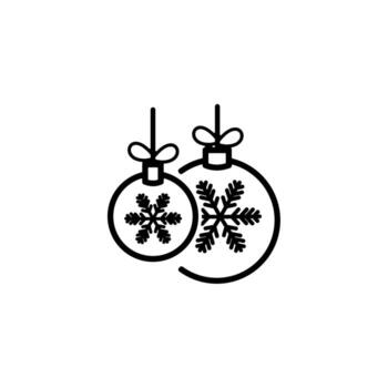 Christmas tree ball line and glyph icon, xmas and decoration, bauble sign, vector graphics, a linear pattern on a white background, eps 10.