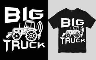 Truck t shirt design vector