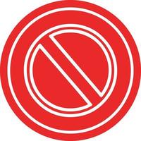generic stop circular icon vector
