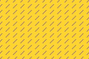 Abstract zigzag pattern on yellow background. Vector illustration