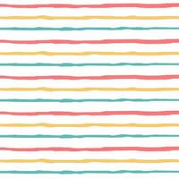 Hand drawn colorful stripes pattern. Vector illustration