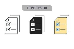 plan health schedule icons  symbol vector elements for infographic web