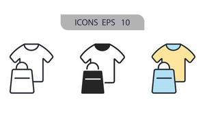 merchandise icons  symbol vector elements for infographic web