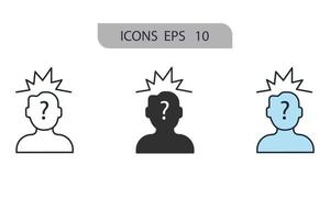 problem icons  symbol vector elements for infographic web