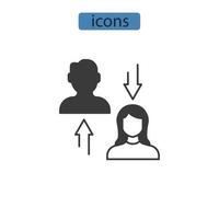 iconos de retención símbolo elementos vectoriales para web infográfico vector