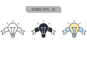 iconos de solución símbolo elementos vectoriales para web infográfico vector