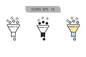 sales funnel icons  symbol vector elements for infographic web