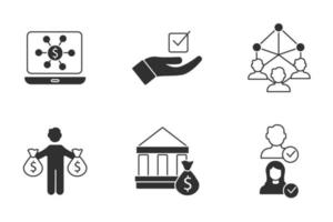 Open banking icons set . Open banking pack symbol vector elements for infographic web