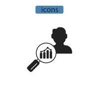 analysis icons  symbol vector elements for infographic web