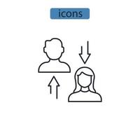 retention icons  symbol vector elements for infographic web