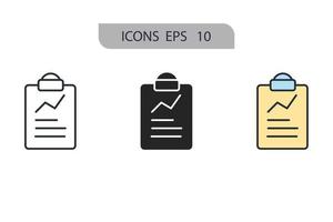 Strategy icons  symbol vector elements for infographic web