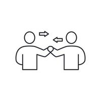 Relationship cons  symbol vector elements for infographic web