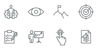 Business Management icons set . Business Management pack symbol vector elements for infographic web