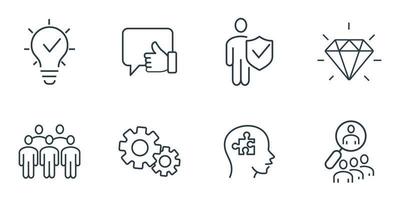 Business Management icons set . Business Management pack symbol vector elements for infographic web