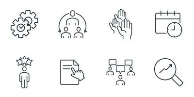 Business Management icons set . Business Management pack symbol vector elements for infographic web