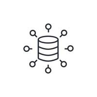 iconos de datos símbolo elementos vectoriales para web infográfico vector