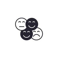 emotions icons  symbol vector elements for infographic web