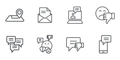 feedback icons set . feedback pack symbol vector elements for infographic web