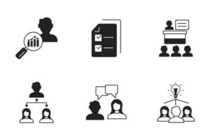 briefing icons set . briefing pack symbol vector elements for infographic web