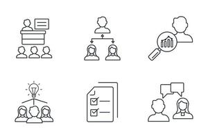 briefing icons set . briefing pack symbol vector elements for infographic web