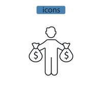 finance icons  symbol vector elements for infographic web