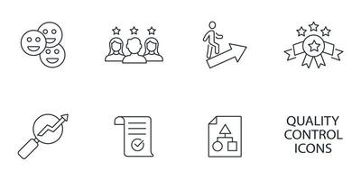 quality control icons  symbol vector elements for infographic web