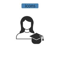 Intern icons  symbol vector elements for infographic web