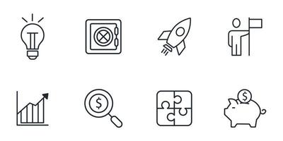 Business icons set . Business pack symbol vector elements for infographic web