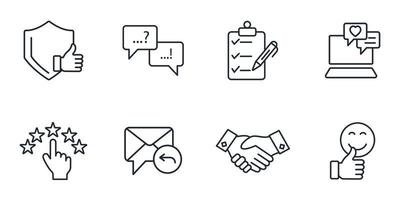 feedback icons set . feedback pack symbol vector elements for infographic web