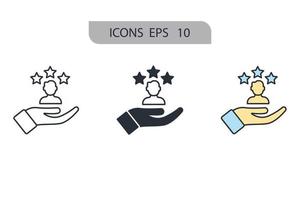 Vision icons  symbol vector elements for infographic web