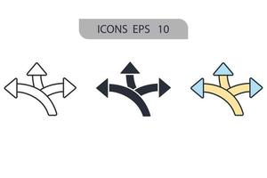 guidance icons  symbol vector elements for infographic web