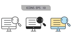 mapas y pines iconos símbolo elementos vectoriales para web infográfico vector