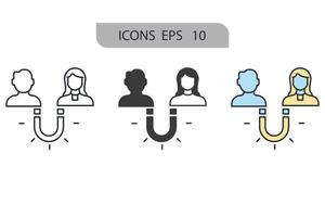 attractions icons  symbol vector elements for infographic web