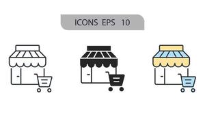 mapas y pines iconos símbolo elementos vectoriales para web infográfico vector