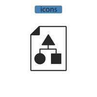 Process icons  symbol vector elements for infographic web