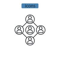 networking icons  symbol vector elements for infographic web