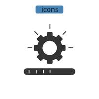 restoring data icons  symbol vector elements for infographic web