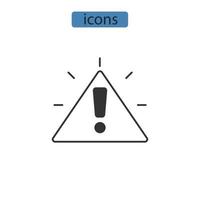 iconos de incidentes simbolizan elementos vectoriales para la web infográfica vector