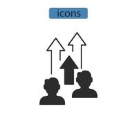 iconos de mejora símbolo elementos vectoriales para web infográfico vector