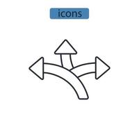 guidance icons  symbol vector elements for infographic web