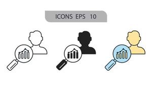 analysis icons  symbol vector elements for infographic web