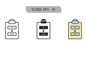 planning icons  symbol vector elements for infographic web