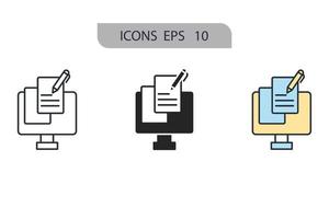 mapas y pines iconos símbolo elementos vectoriales para web infográfico vector