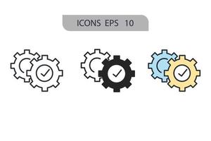 mapas y pines iconos símbolo elementos vectoriales para web infográfico vector