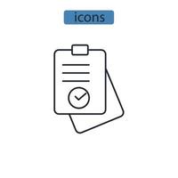 plan iconos símbolo elementos vectoriales para infografía web vector