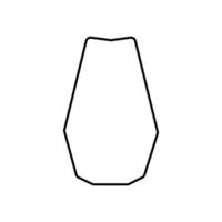 Collection of contour drawings of vases in eps 10 vector