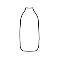 Collection of contour drawings of vases in eps 10 vector