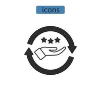Values icons  symbol vector elements for infographic web