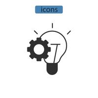 iconos de solución símbolo elementos vectoriales para web infográfico vector