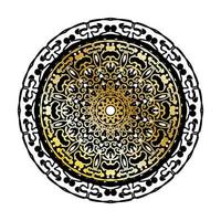 Vector round abstract circle. Luxury Mandala style.